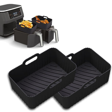 2-Pack Silicone Air Fryer Liners – Reusable Liners for Ninja & Tower Air Fryers