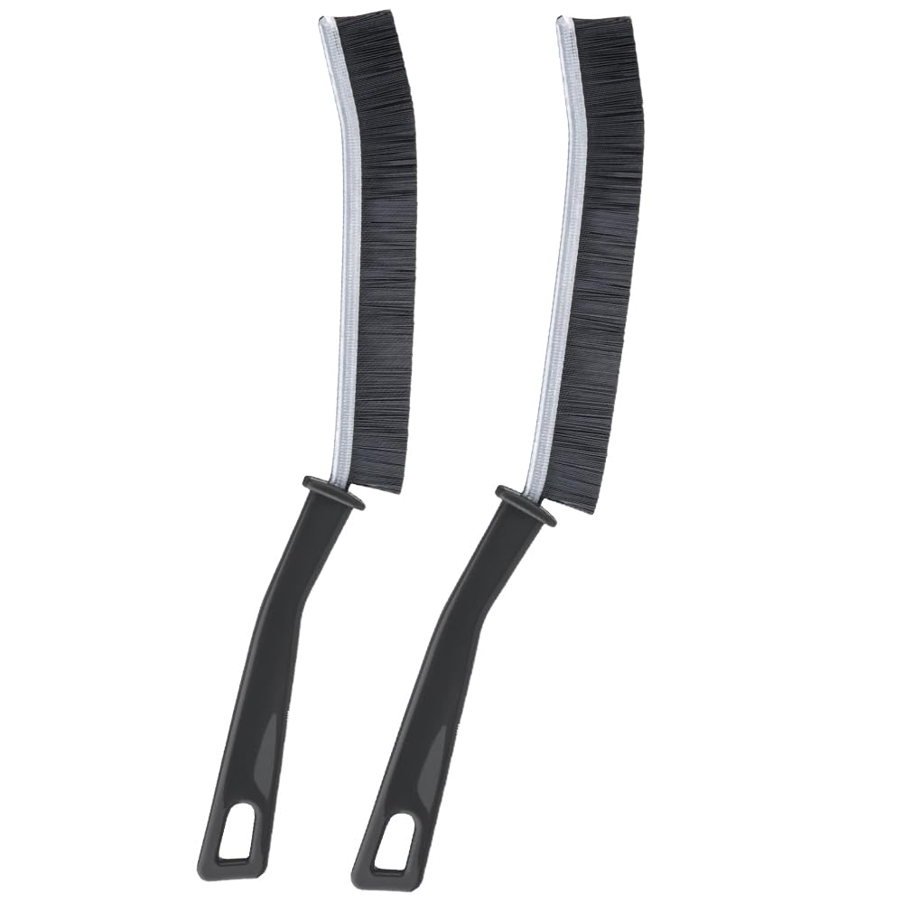 2 Pack Crevice Cleaning Brushes – Hard Bristle Grout & Gap Cleaner for Kitchen, Bathroom & Tiles