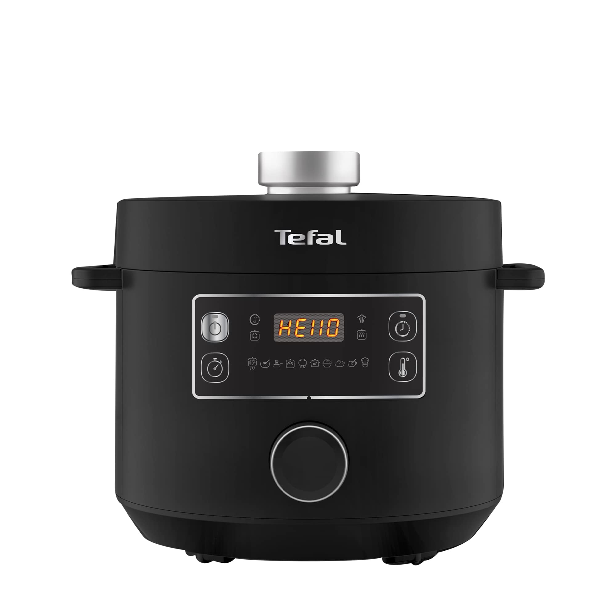 Tefal Turbo Cuisine Electric Pressure Cooker – 10-in-1 Multi-Cooker, 4.8L, 1000W (Black)