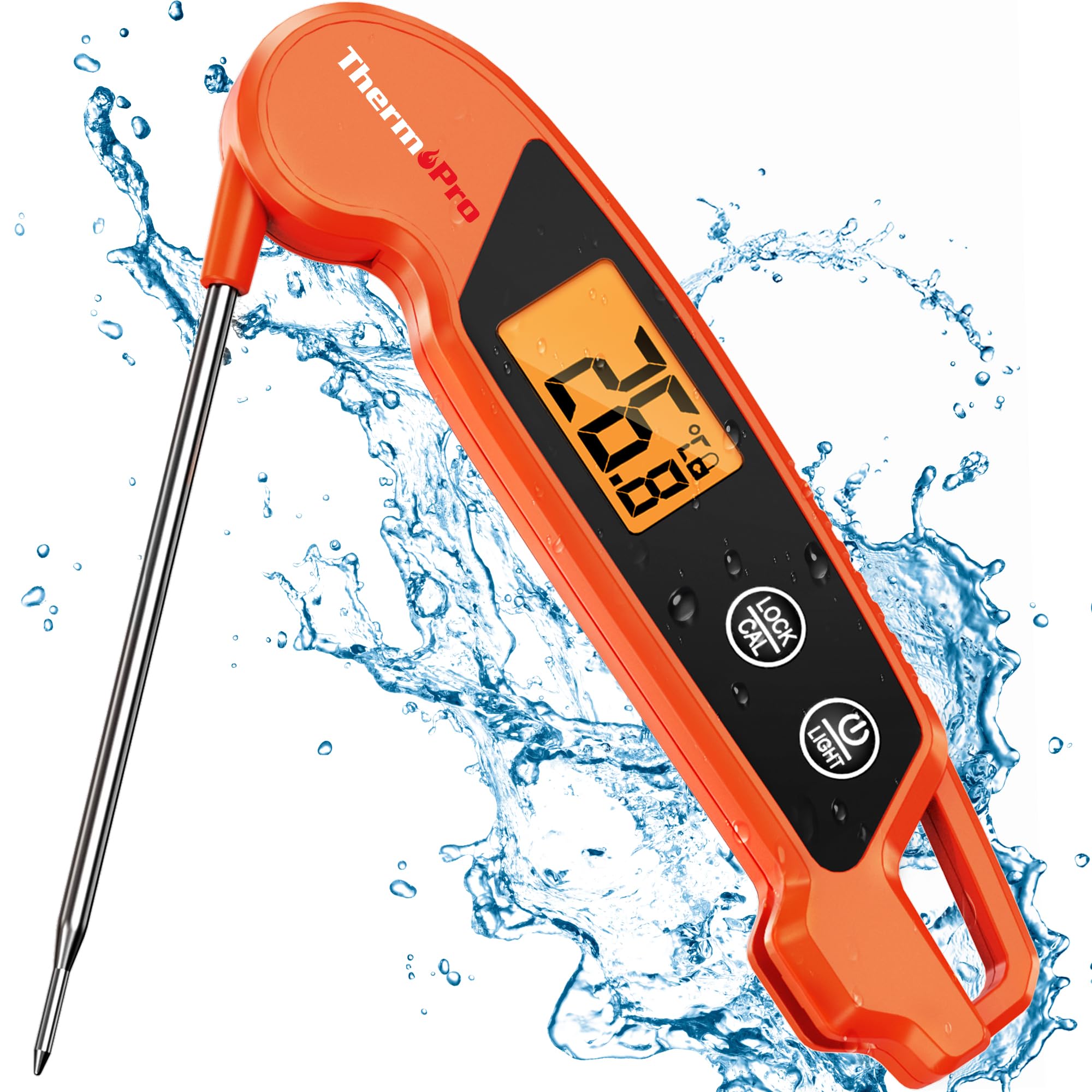 ThermoPro TP603 Digital Meat Thermometer – Instant Read, Waterproof with Probe & Backlit LCD