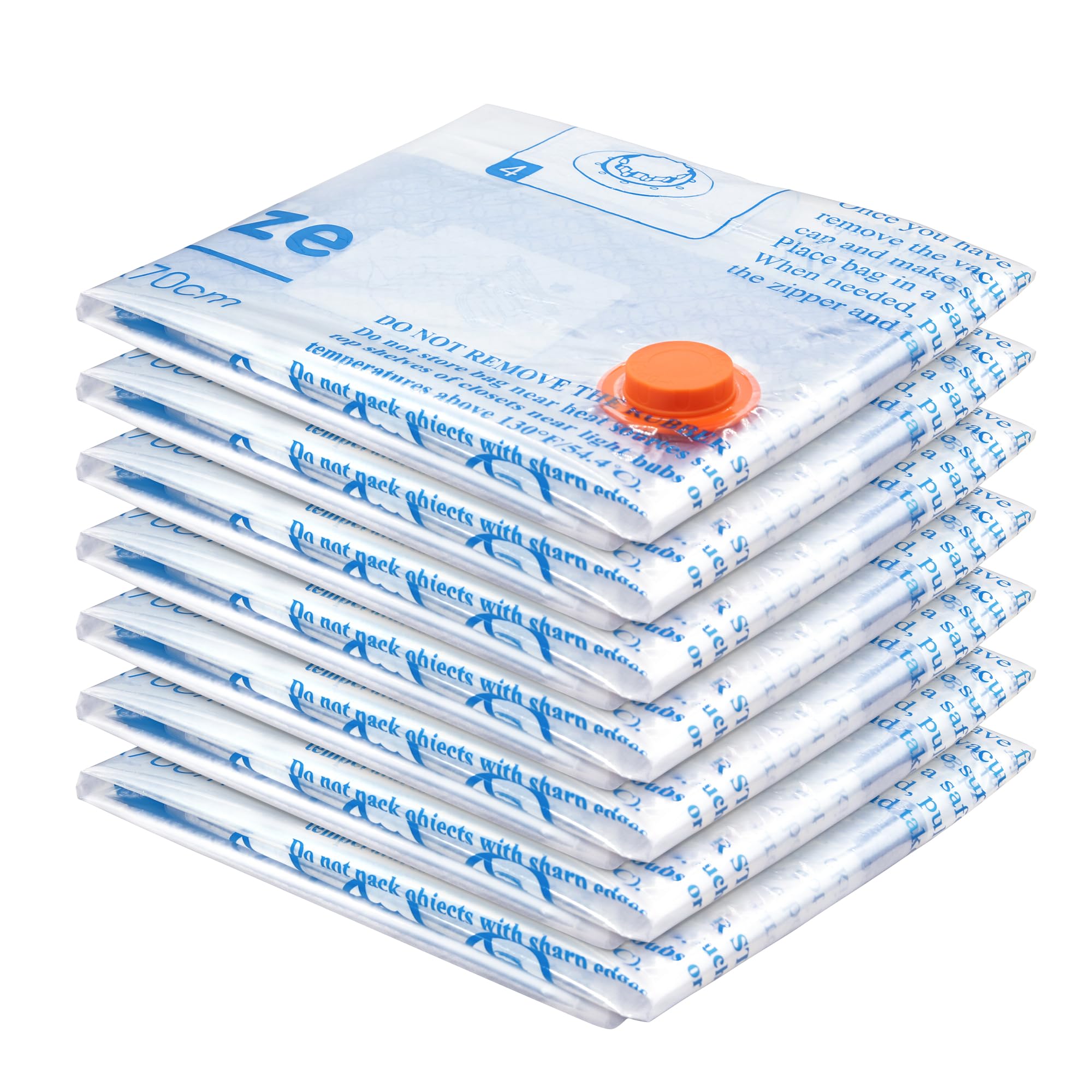 7-Pack Jumbo Vacuum Storage Bags – Airtight Space Saver for Clothes & Bedding