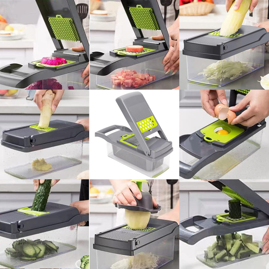 HOMIFY PLANET 16-in-1 Vegetable Chopper – Multi-Function Mandoline Slicer for Easy Food Prep